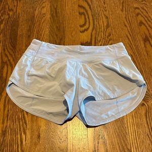 Light Blue Lululemon Speed Up Low-Rise Lined Short 2.5"